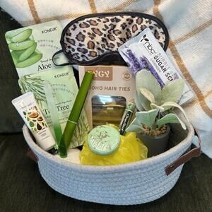 Self Care Spa Gift Basket, Bath and Body Relaxation, Thinking of You Present